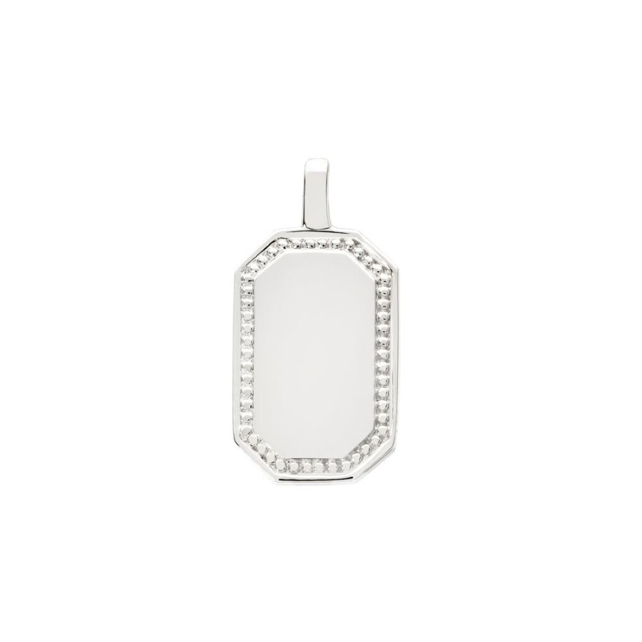 Pendants & Charms Sethi Couture | P.S. Large White Gold Tag Charm