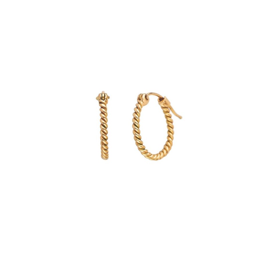 Earrings Sethi Couture | Rope Small Hoops