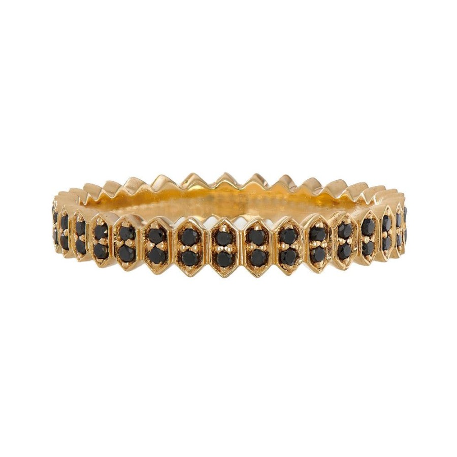 Stack Bands Sethi Couture | Mini Abacus Black Diamond Band