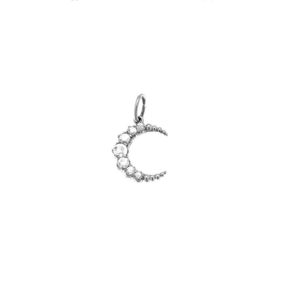 Best Sellers Sethi Couture | Crescent Rose Cut Diamond Charm