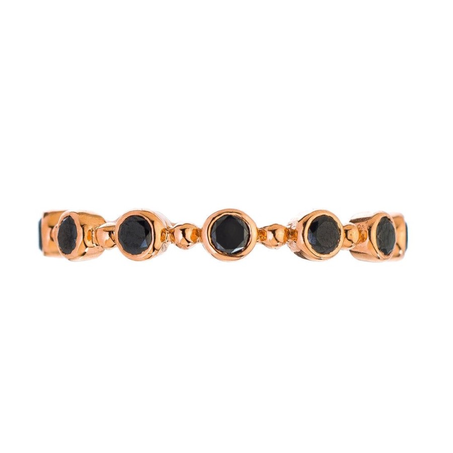 Stack Bands Sethi Couture | Petit Bubble Black Diamond Band