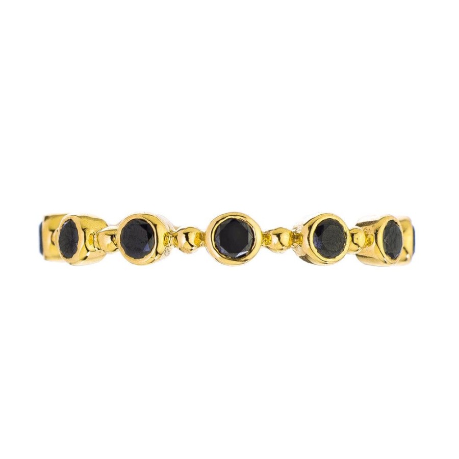 Stack Bands Sethi Couture | Petit Bubble Black Diamond Band