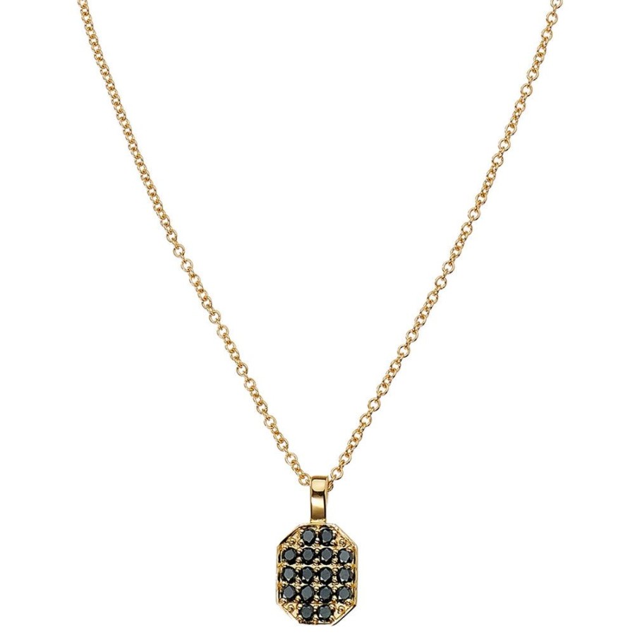 Pendants & Charms Sethi Couture | P.S. Small Black Diamond Tag Charm