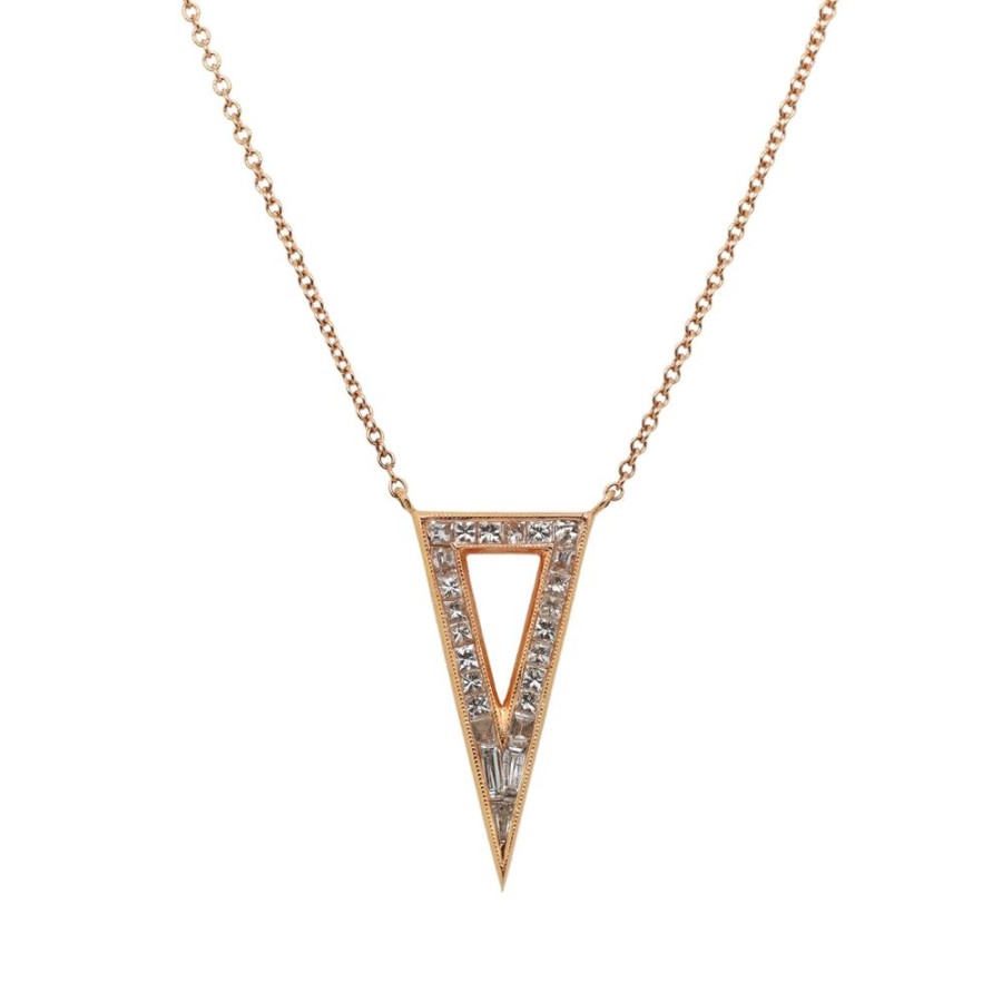 Necklaces Sethi Couture | Diamond Triangular Necklace