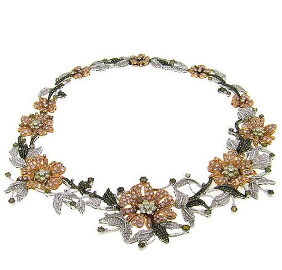 Exclusives Sethi Couture | Enchanted Garden Color Diamond Necklace