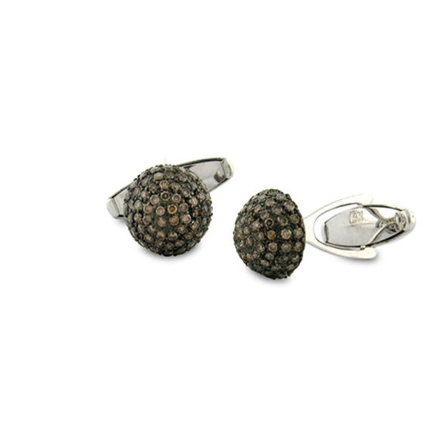 For Him Sethi Couture | Disco Champagne Diamond Cuff Links