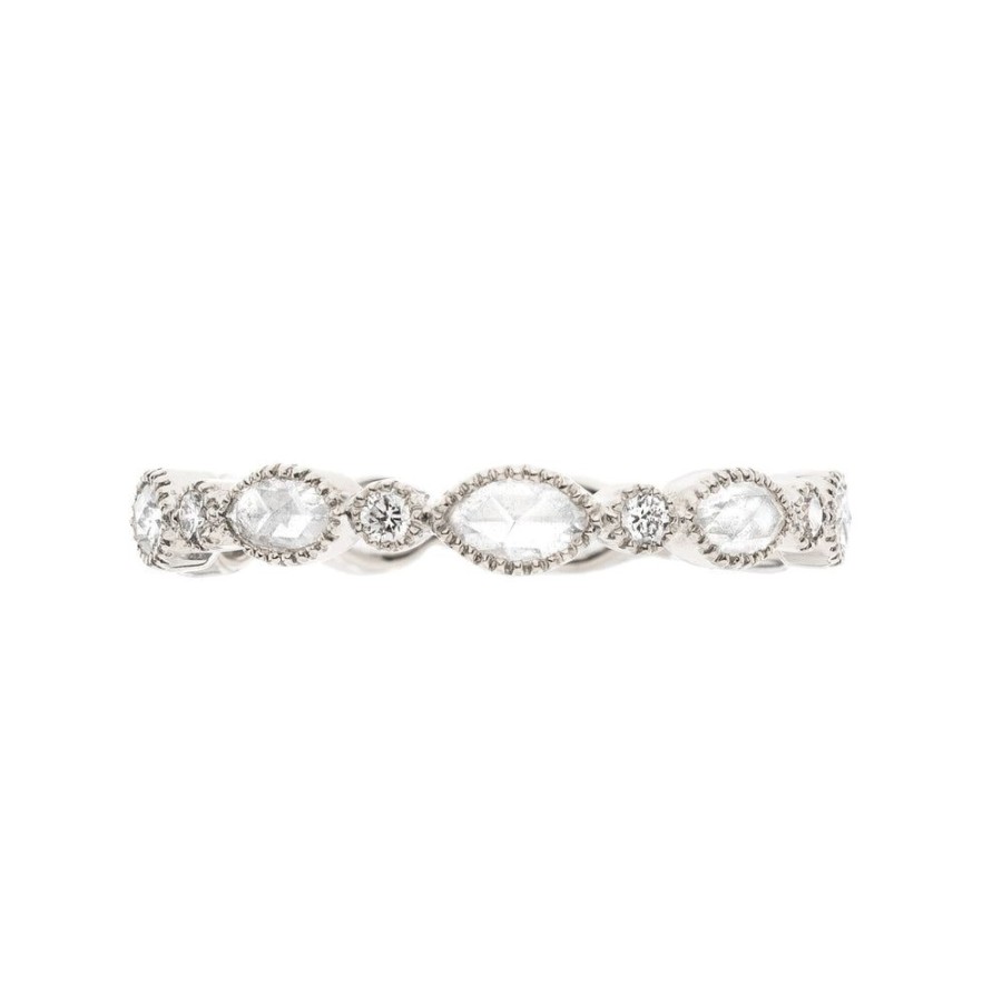 Stack Bands Sethi Couture | Amara Marquise Rose Cut Diamond Band