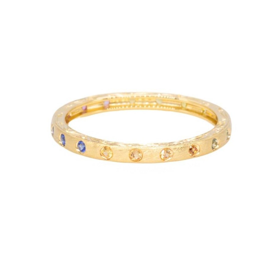 Stack Bands Sethi Couture | Rainbow Sapphire Dunes Band