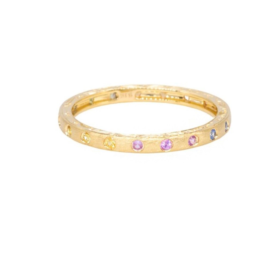 Stack Bands Sethi Couture | Rainbow Sapphire Dunes Band