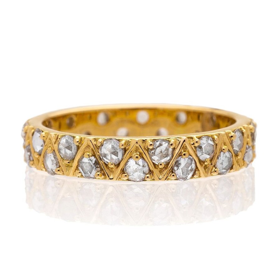 Stack Bands Sethi Couture | Stella Rose Cut Diamond Band