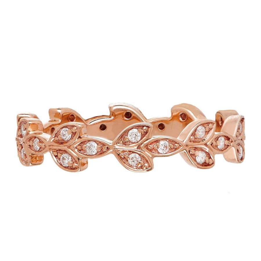 Stack Bands Sethi Couture | Lilah Diamond Rose Gold Band