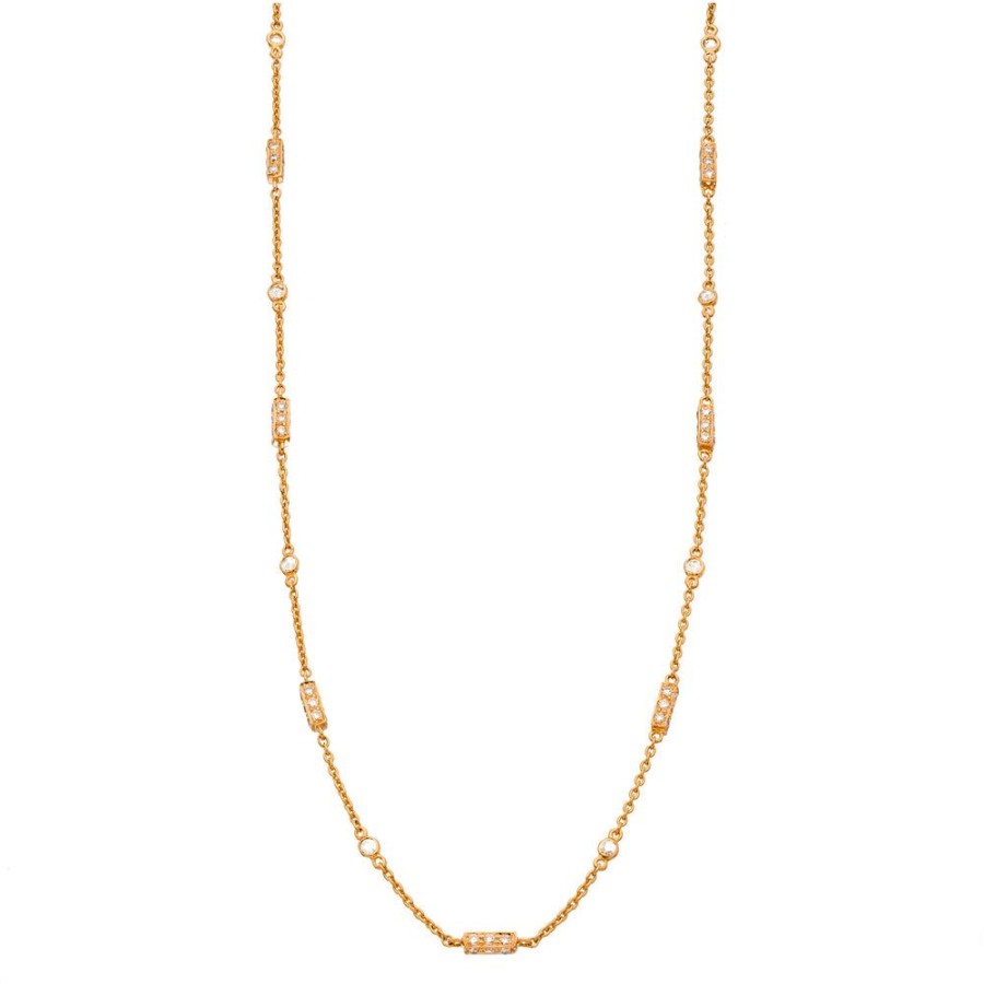 Best Sellers Sethi Couture | Barrel Diamond Chain Rose Gold