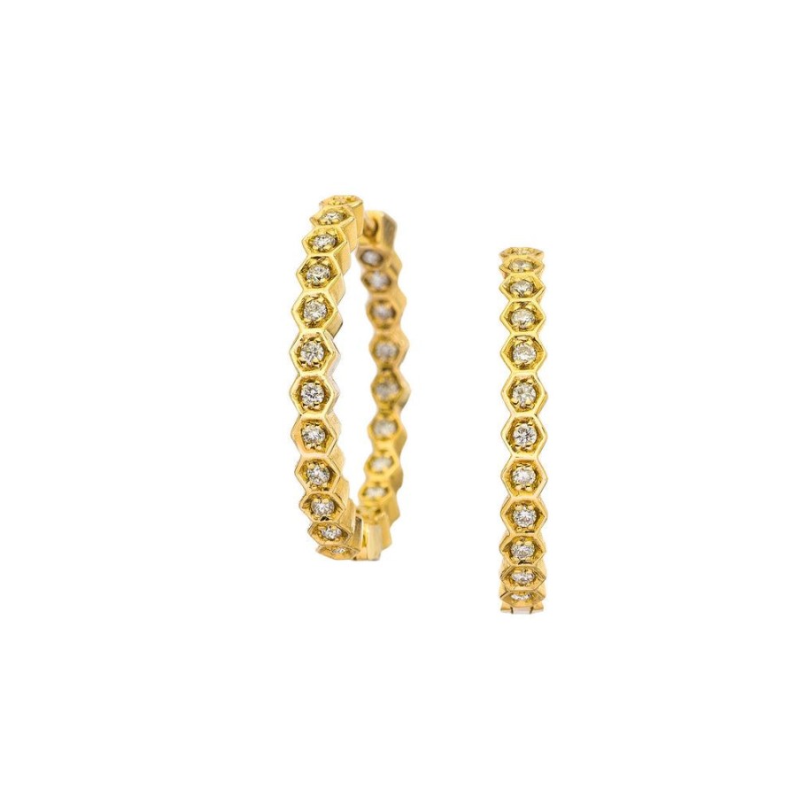 Earrings Sethi Couture | Regency Diamond Hoops