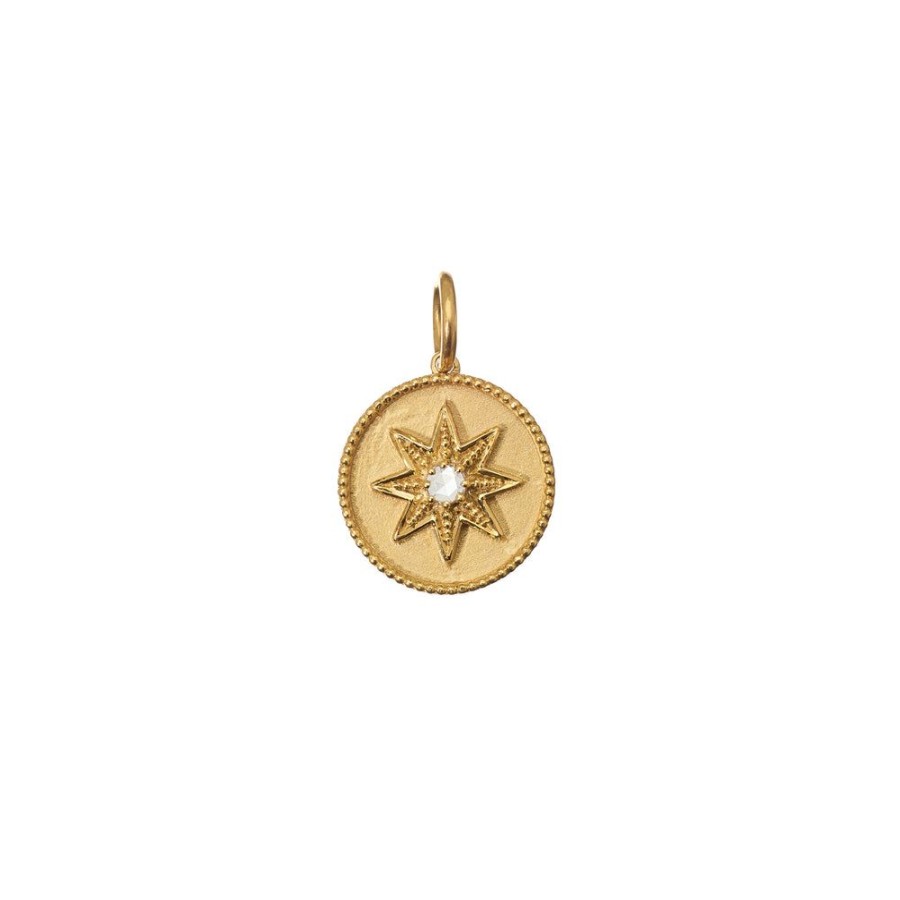 Best Sellers Sethi Couture | Compass Yellow Gold Charm