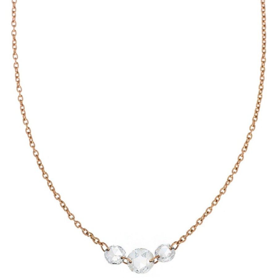 Holiday Collection Sethi Couture | Cien 3 Stone Rose Cut Diamond Necklace