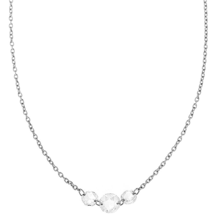 Holiday Collection Sethi Couture | Cien 3 Stone Rose Cut Diamond Necklace