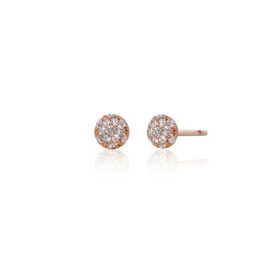 Earrings Sethi Couture | Disco Mini Pave Diamond Ball Stud Earrings