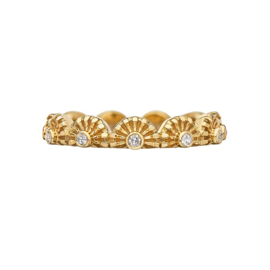 Stack Bands Sethi Couture | Chakra Half Dome Diamond Band