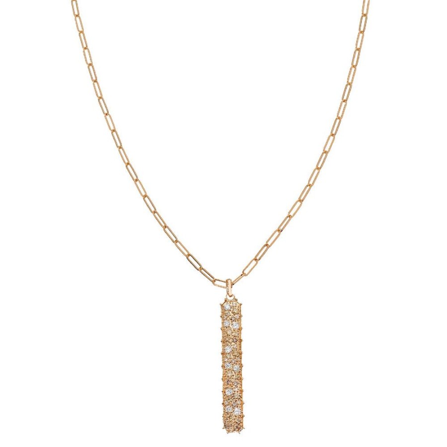 Necklaces Sethi Couture | Confetti Multi-Color Diamond Tag Necklace