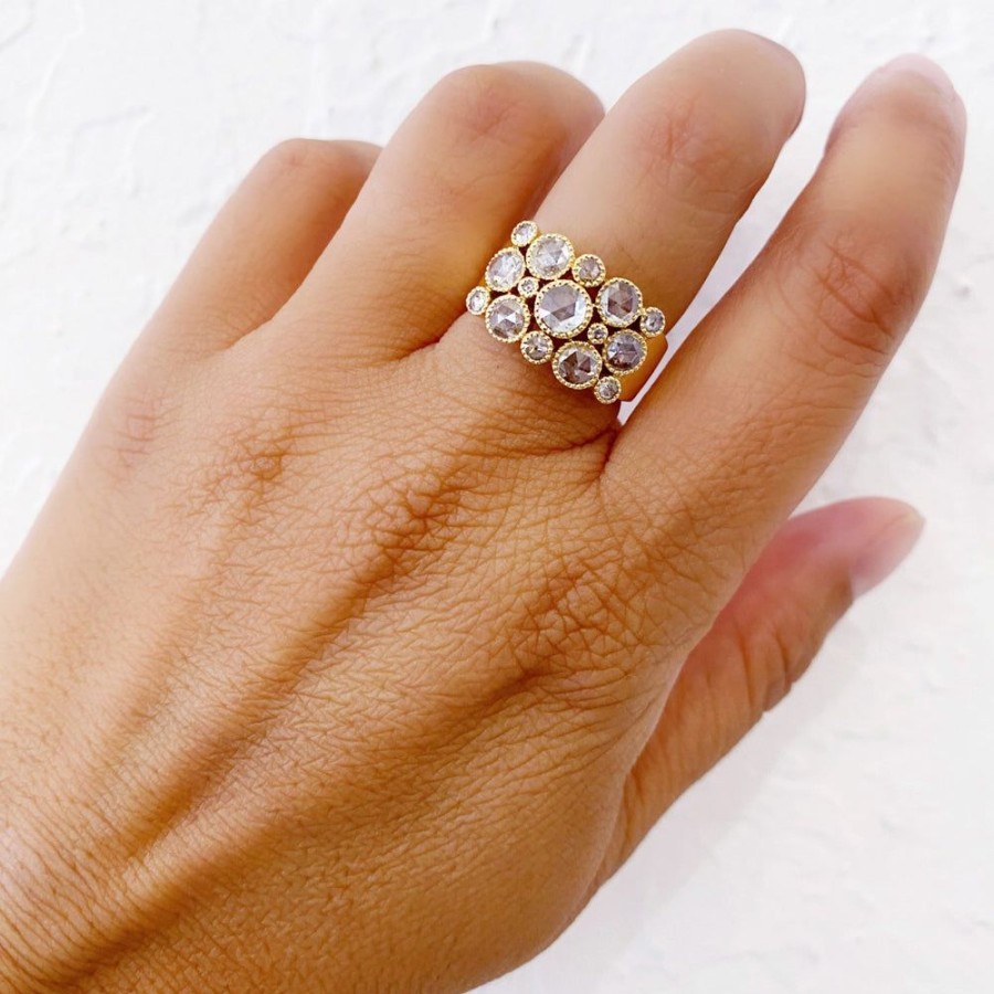 Rings Sethi Couture | Josephine Rose Cut Diamond Yellow Gold Ring