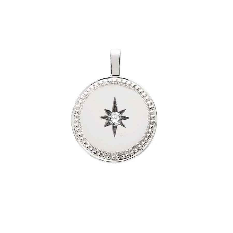 Pendants & Charms Sethi Couture | P.S. Celeste Large Round White Gold Charm