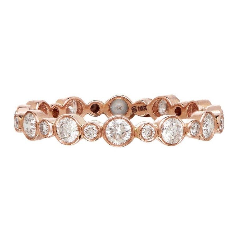 Stack Bands Sethi Couture | Aurelia Diamond Rose Gold Band