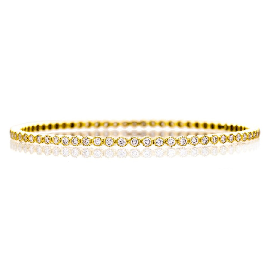 Bangles & Bracelets Sethi Couture | Bezel Diamond Bangle