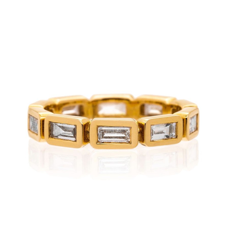 Stack Bands Sethi Couture | Simone Baguette Diamond Band