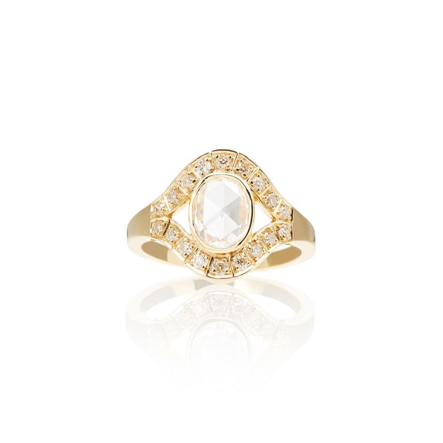 Rings Sethi Couture | Chandra Oval Rose Cut Diamond Ring