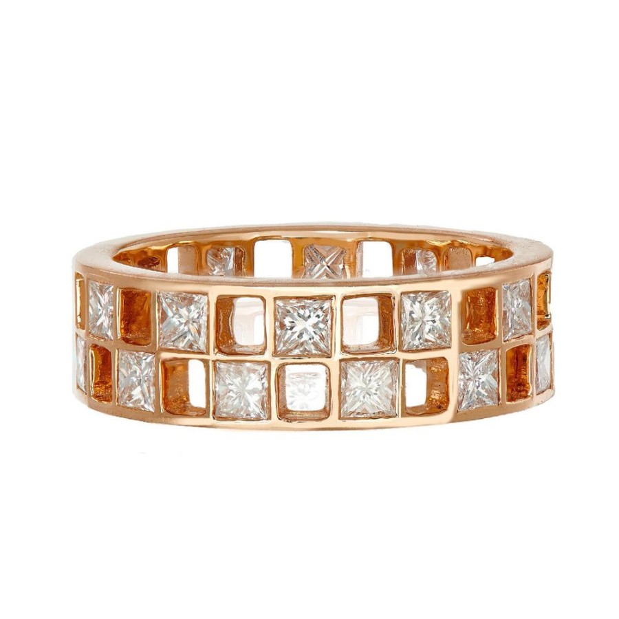 Stack Bands Sethi Couture | Marina Princess Cut Diamond Band