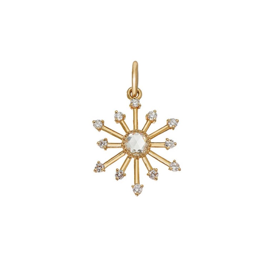 Pendants & Charms Sethi Couture | Leena Rose Cut Diamond Charm