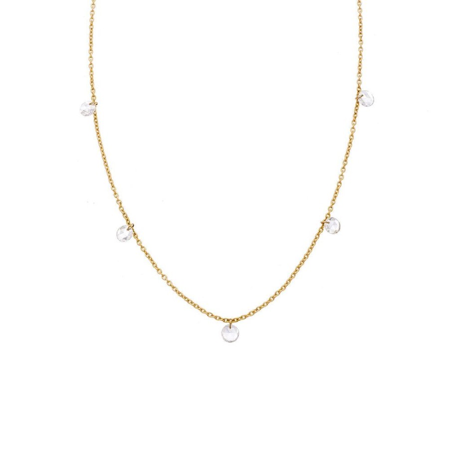 Best Sellers Sethi Couture | Cien 5 Stone Rose Cut Diamond Necklace