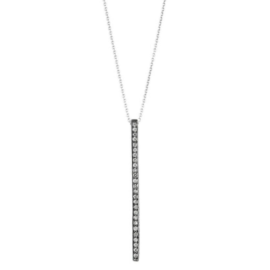 Necklaces Sethi Couture | Alice Diamond Bar Necklace