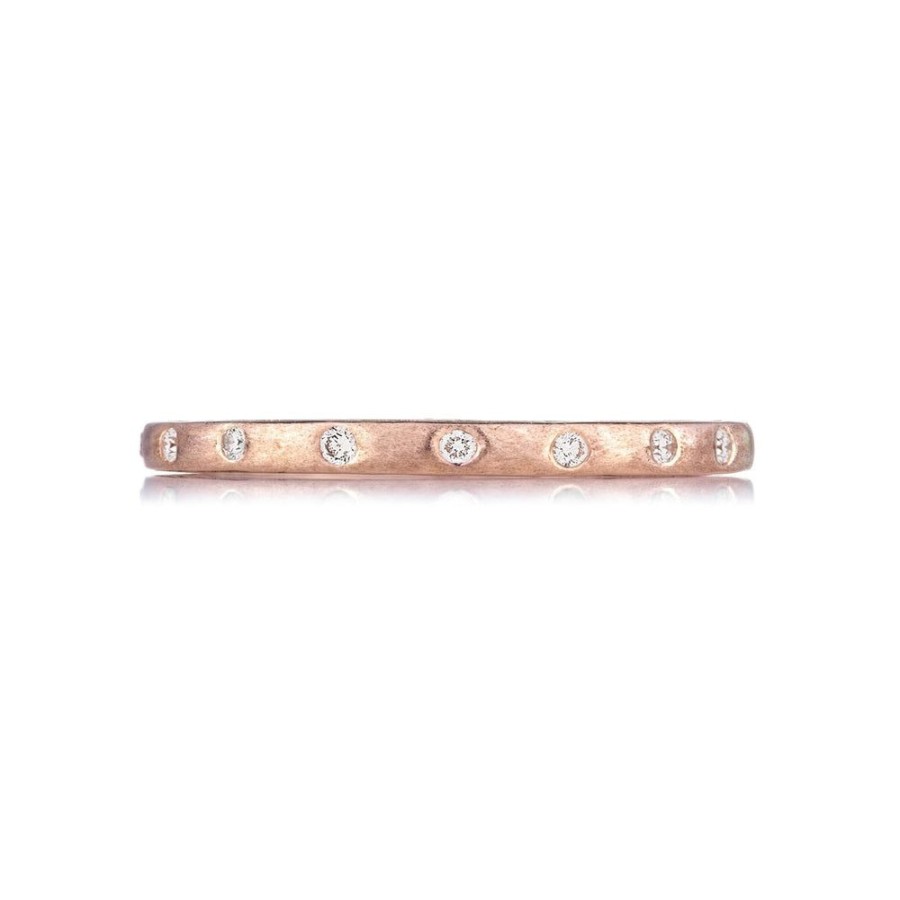 Stack Bands Sethi Couture | Dunes Narrow Diamond Brushed Band