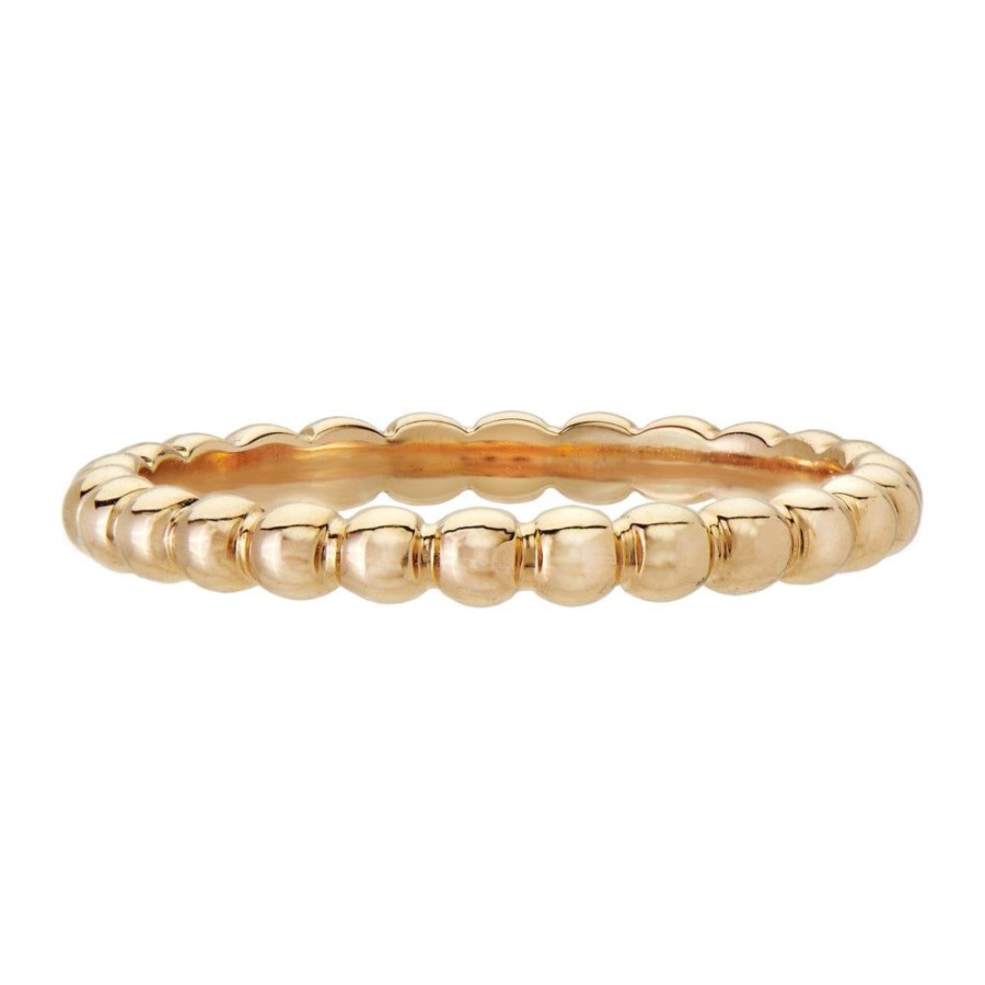 Stack Bands Sethi Couture | Bead Yellow Gold Band