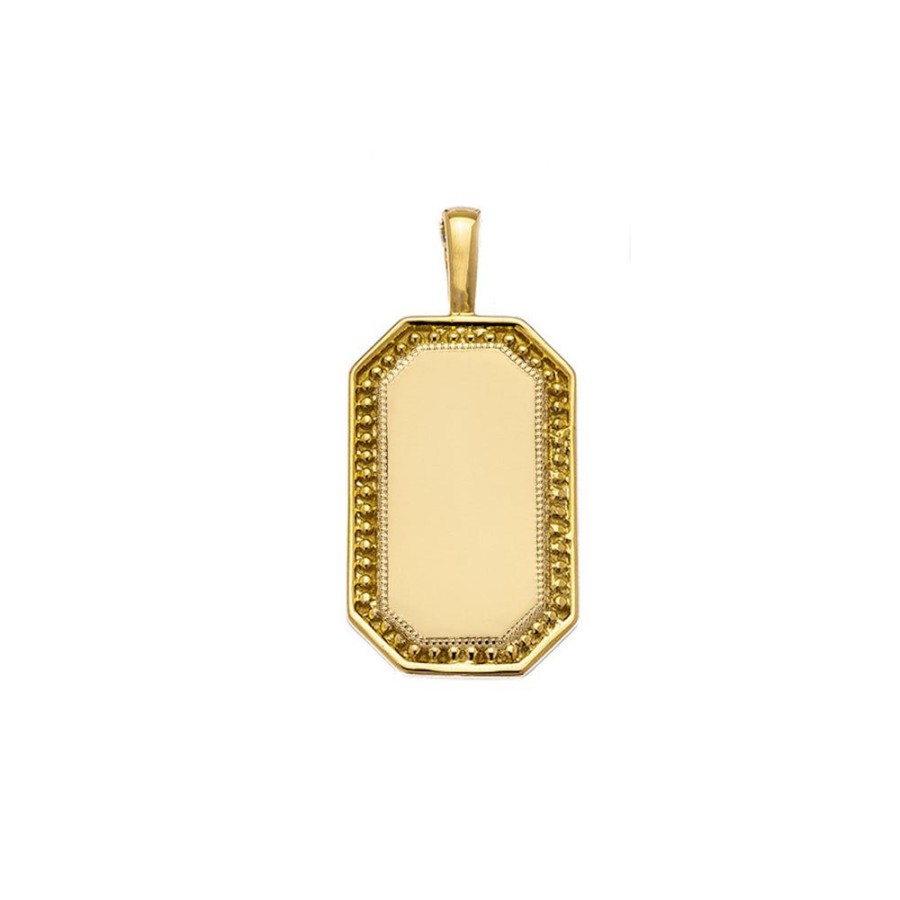 Pendants & Charms Sethi Couture | P.S. Large Yellow Gold Tag Charm