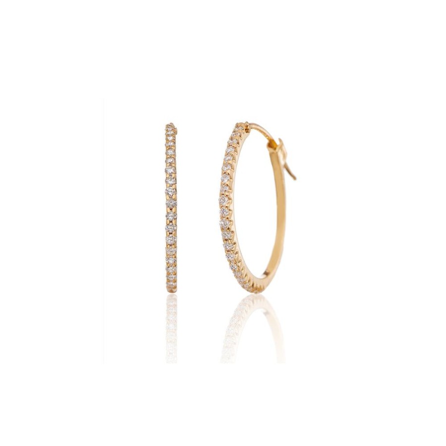 Best Sellers Sethi Couture | Simple Elegance Diamond Small Hoops