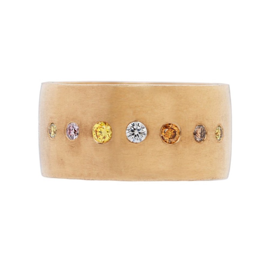 Stack Bands Sethi Couture | Dunes Multi Color Diamond Cigar Band