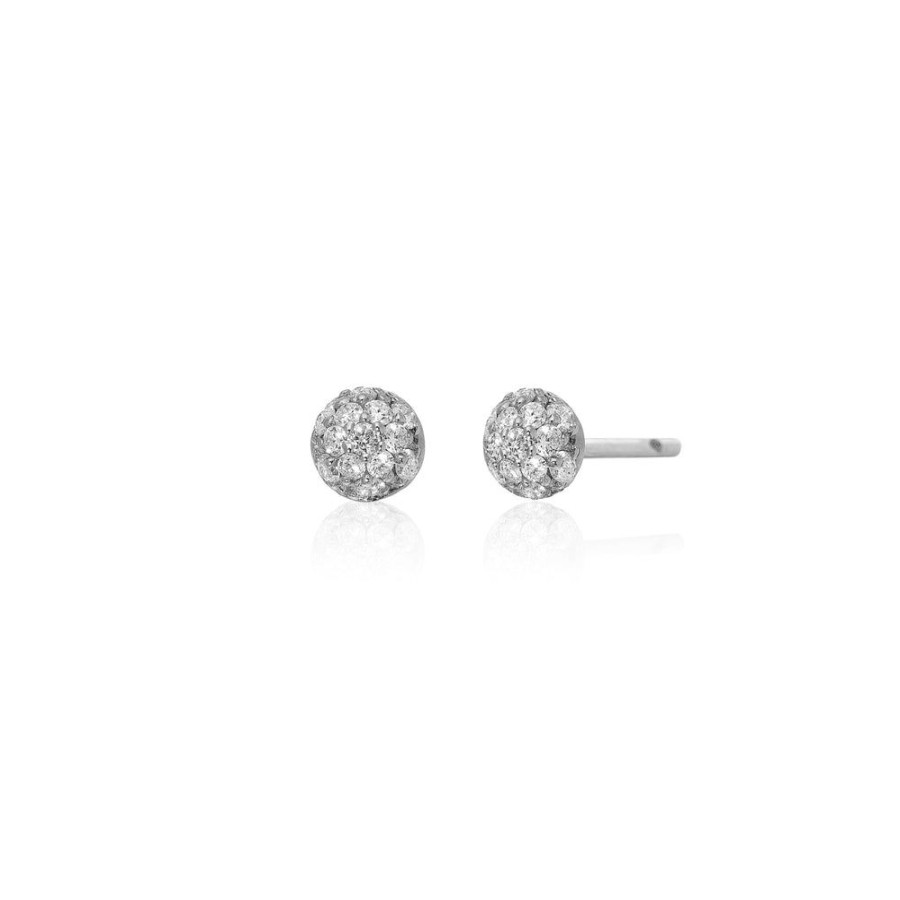 Earrings Sethi Couture | Disco Mini Pave Diamond Ball Stud Earrings