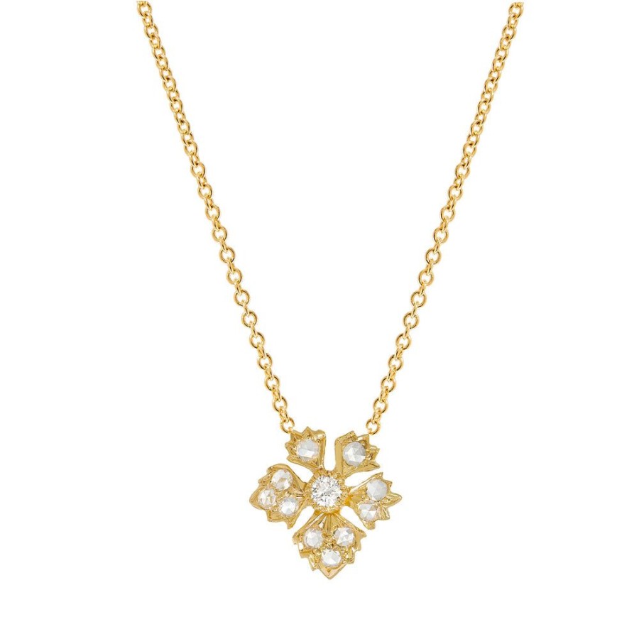 Necklaces Sethi Couture | Enchanted Garden Rose Cut Diamond Necklace