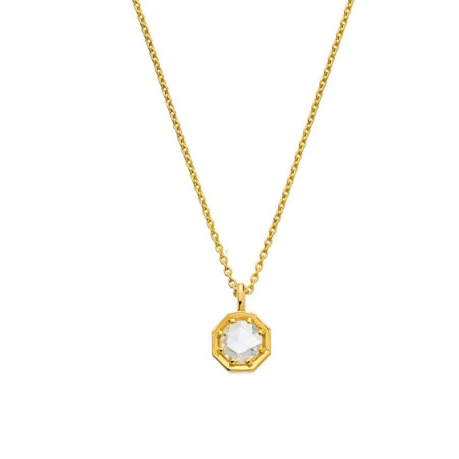 Necklaces Sethi Couture | Florence Rose Cut Diamond Necklace White Gold