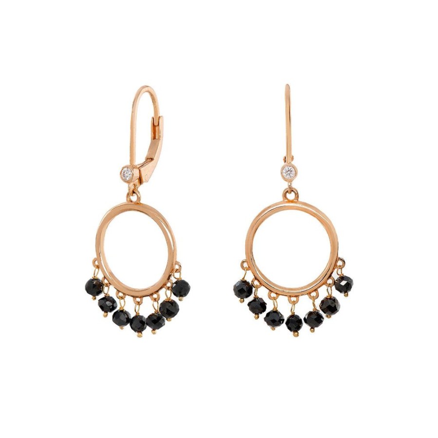 Earrings Sethi Couture | Adeline Black Diamond Earrings