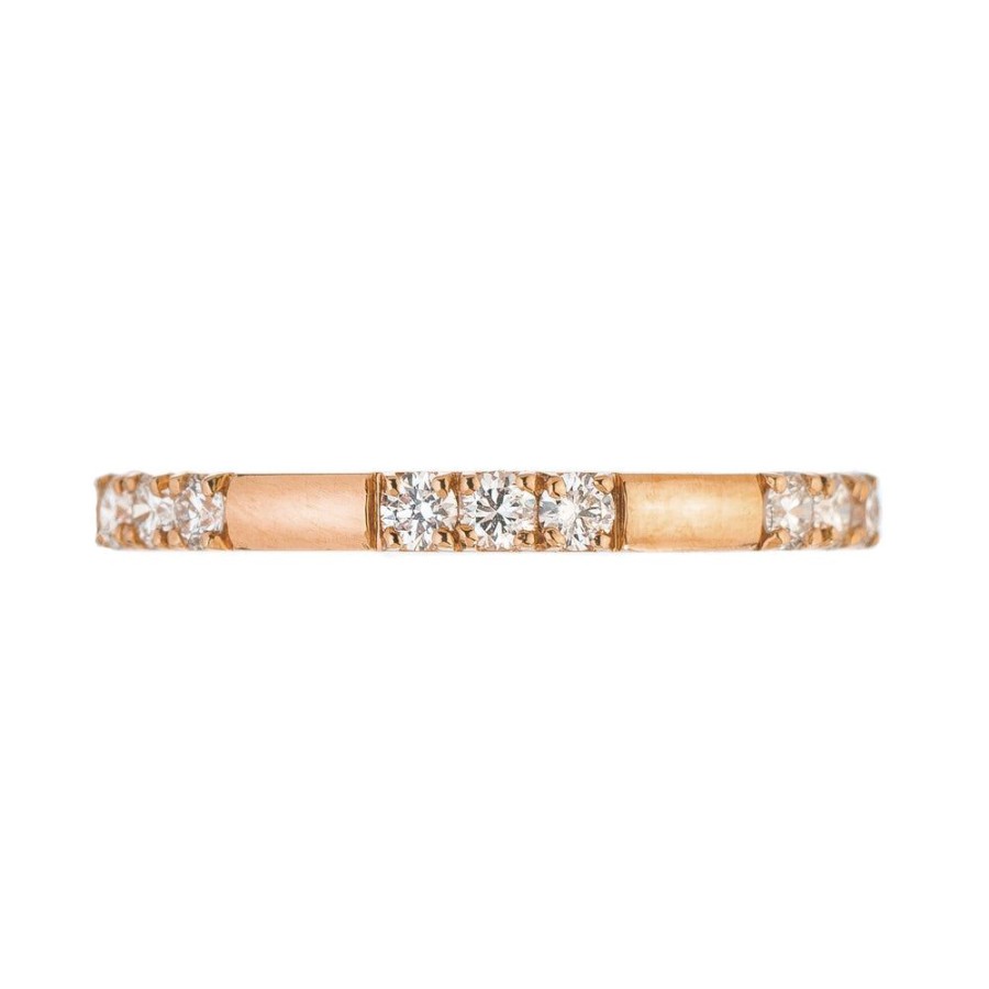 Stack Bands Sethi Couture | Luna 3 Stone Diamond Band