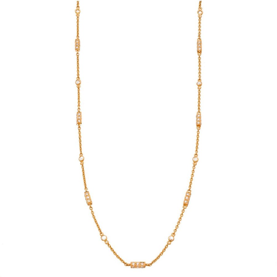 Chains Sethi Couture | Barrel Diamond Chain Rose Gold