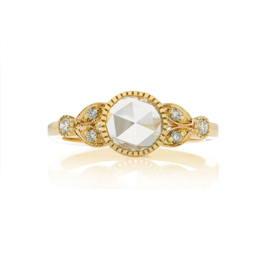 Rings Sethi Couture | Evelyne Rose Cut Diamond Yellow Gold Ring