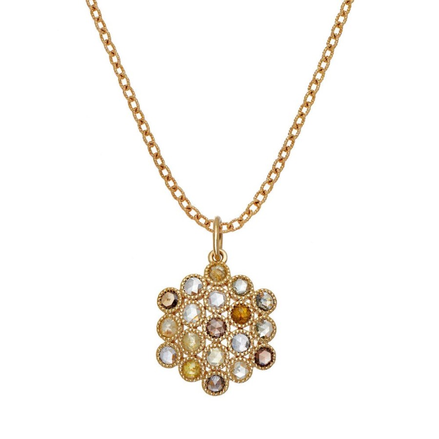 Holiday Collection Sethi Couture | Josephine Multi-Color Rose Cut Diamond Necklace