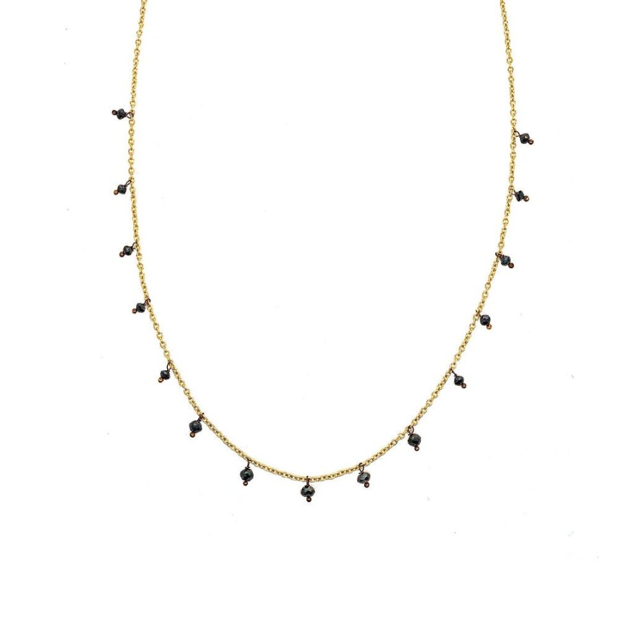 Necklaces Sethi Couture | Adeline Black Diamond Necklace