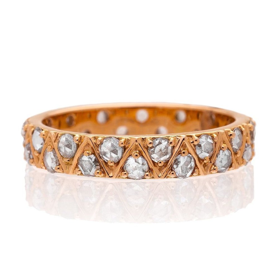 Stack Bands Sethi Couture | Stella Rose Cut Diamond Band