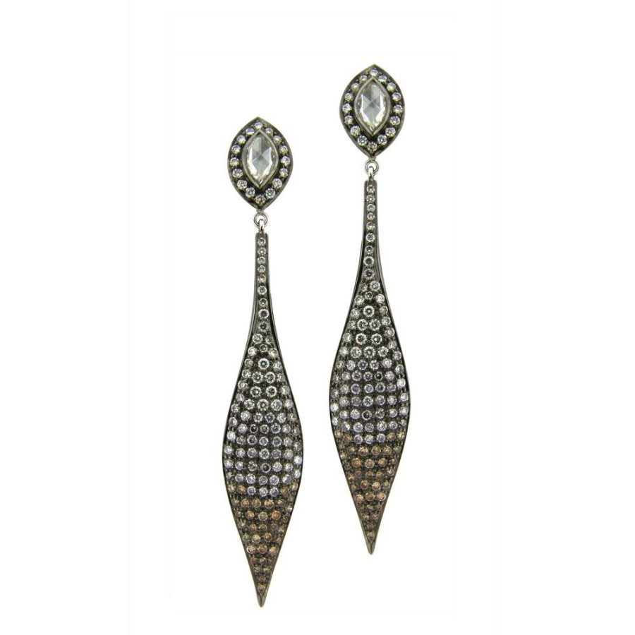 Exclusives Sethi Couture | Ombre Color Diamond Earrings