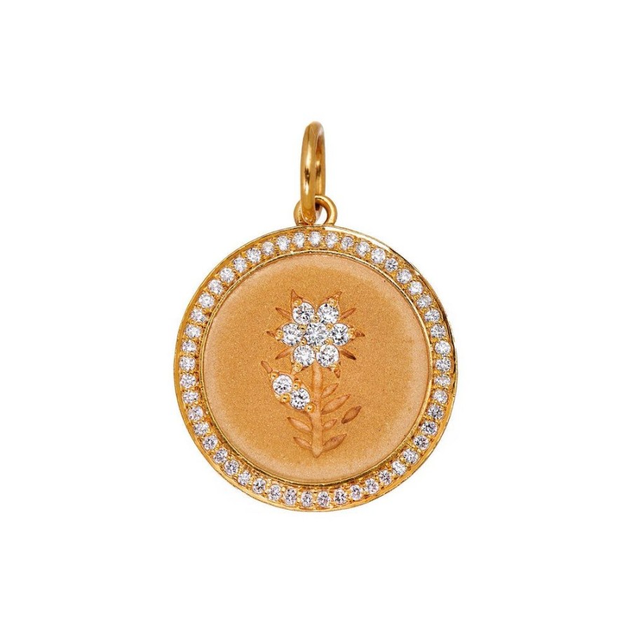 Pendants & Charms Sethi Couture | Fleur Large Diamond Charm